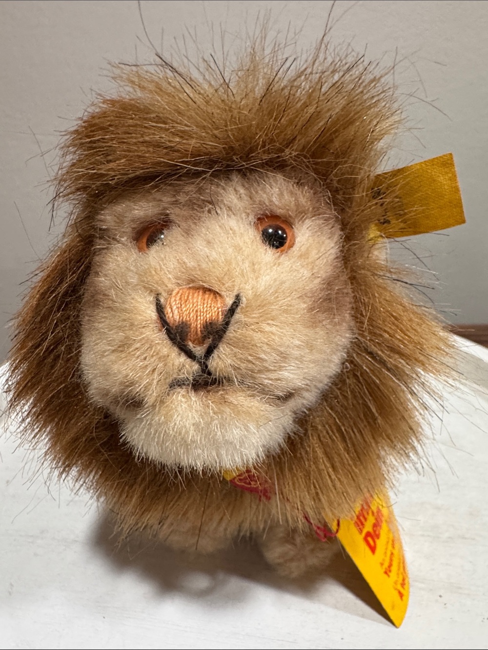 Vintage Steiff “Leo” Plush Lion Stuffed Animal - Brown and Tan 1460/13
